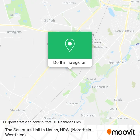 The Sculpture Hall in Neuss Karte