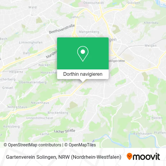 Gartenverein Solingen Karte