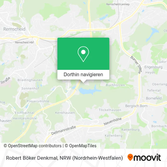 Robert Böker Denkmal Karte