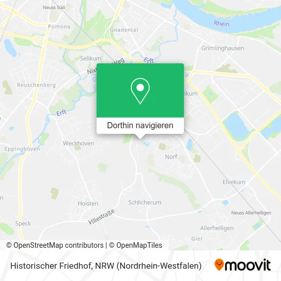 Historischer Friedhof Karte