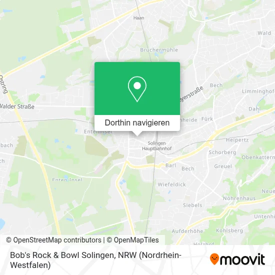 Bob's Rock & Bowl Solingen Karte