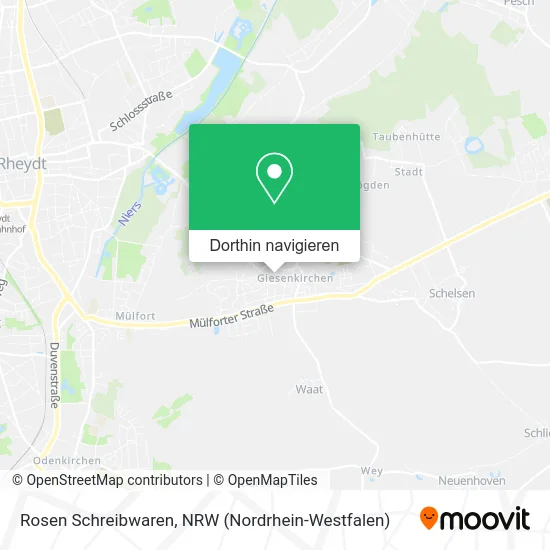 Rosen Schreibwaren Karte