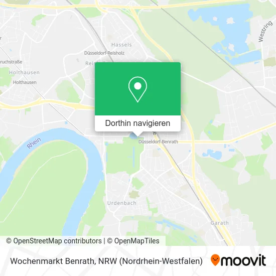 Wochenmarkt Benrath Karte