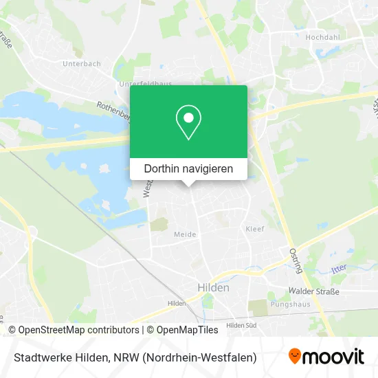 Stadtwerke Hilden Karte