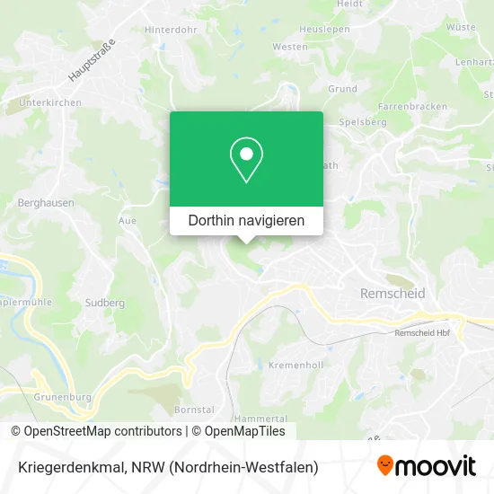 Kriegerdenkmal Karte