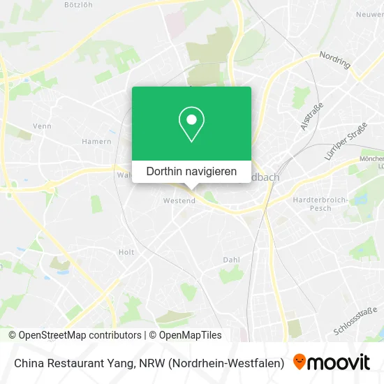 China Restaurant Yang Karte