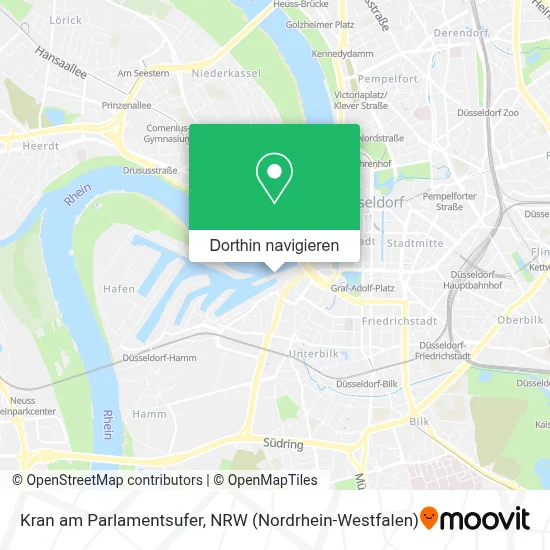 Kran am Parlamentsufer Karte