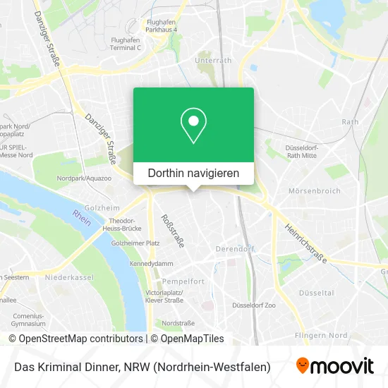 Das Kriminal Dinner Karte