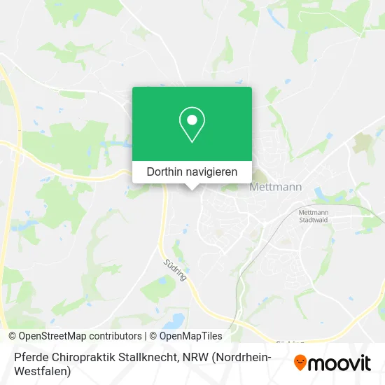 Pferde Chiropraktik Stallknecht Karte