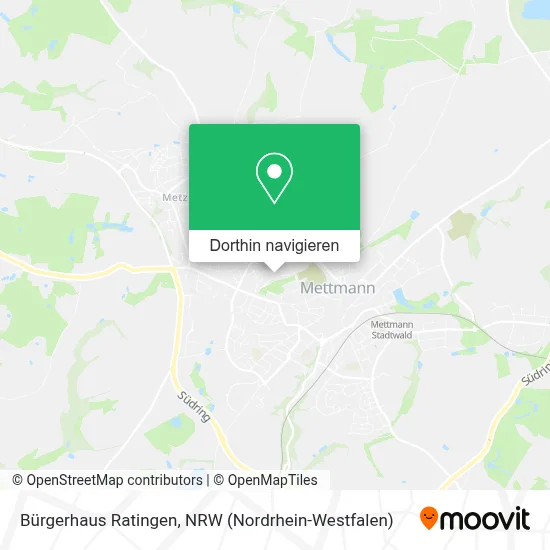 Bürgerhaus Ratingen Karte