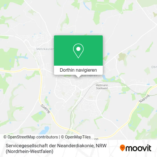 Servicegesellschaft der Neanderdiakonie Karte