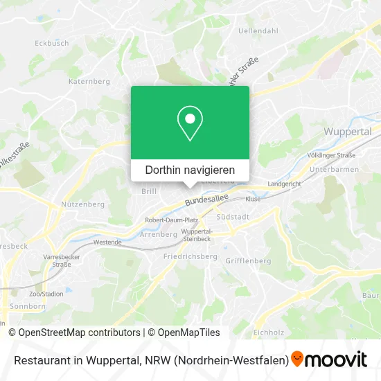 Restaurant in Wuppertal Karte