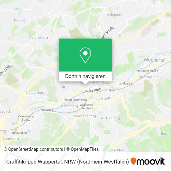 Graffitikrippe Wuppertal Karte