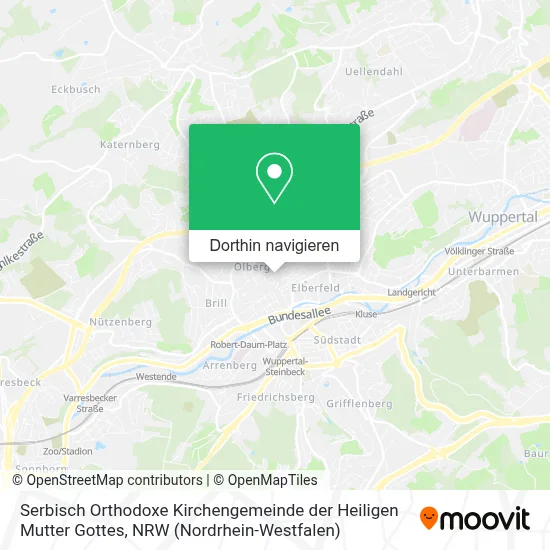 Serbisch Orthodoxe Kirchengemeinde der Heiligen Mutter Gottes Karte