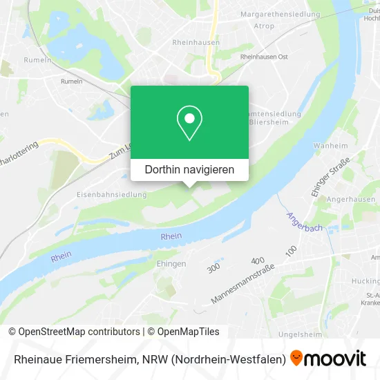 Rheinaue Friemersheim Karte