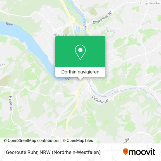 Georoute Ruhr Karte