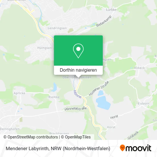 Mendener Labyrinth Karte