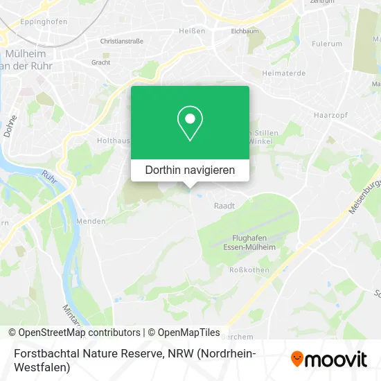 Forstbachtal Nature Reserve Karte