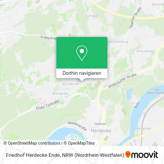 Friedhof Herdecke Ende Karte