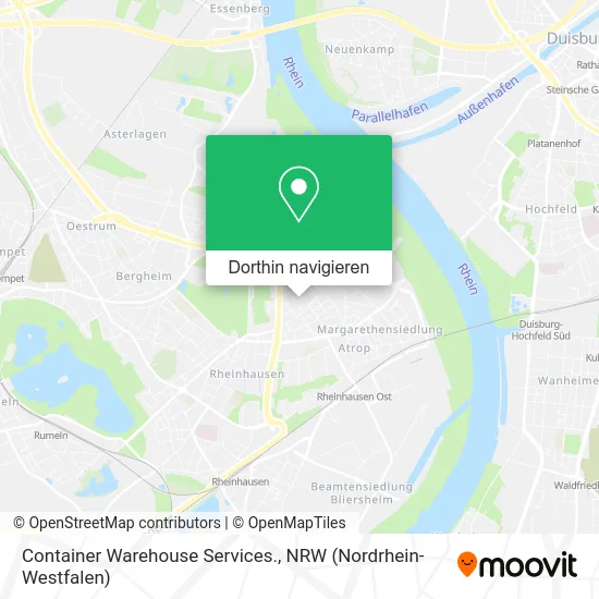 Container Warehouse Services. Karte