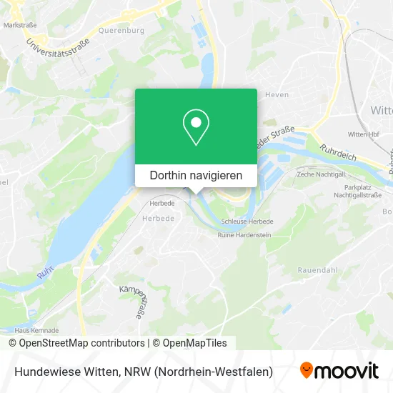 Hundewiese Witten Karte