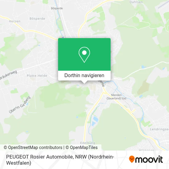 PEUGEOT Rosier Automobile Karte