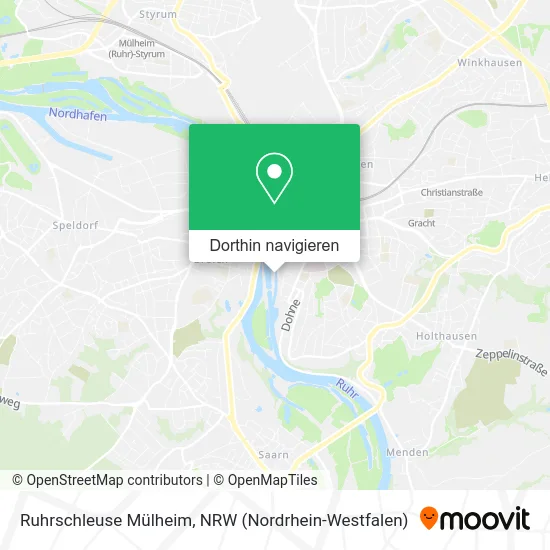 Ruhrschleuse Mülheim Karte