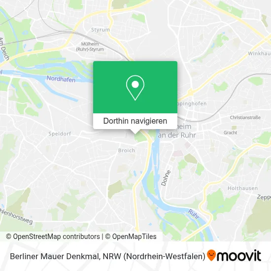 Berliner Mauer Denkmal Karte