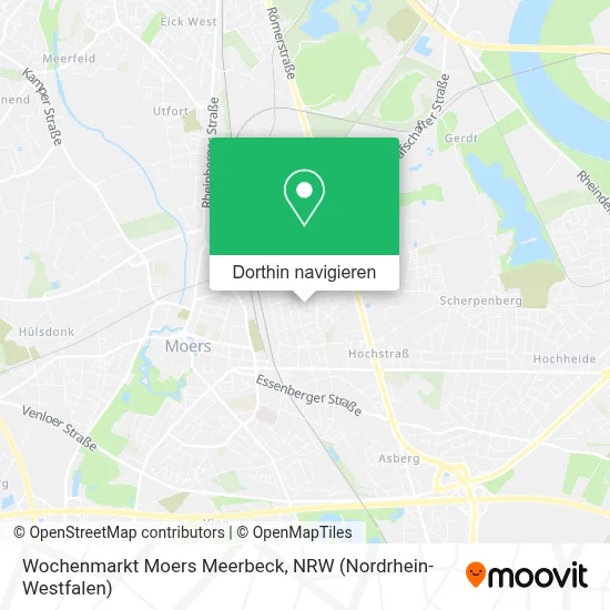 Wochenmarkt Moers Meerbeck Karte