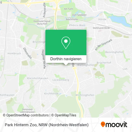 Park Hinterm Zoo Karte