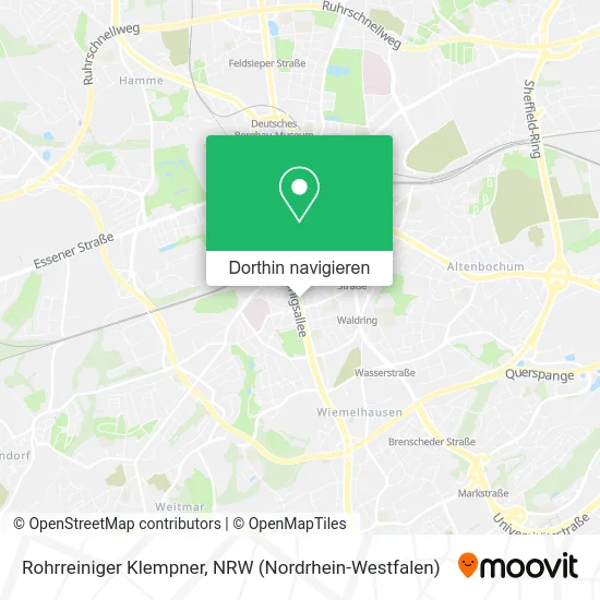 Rohrreiniger Klempner Karte