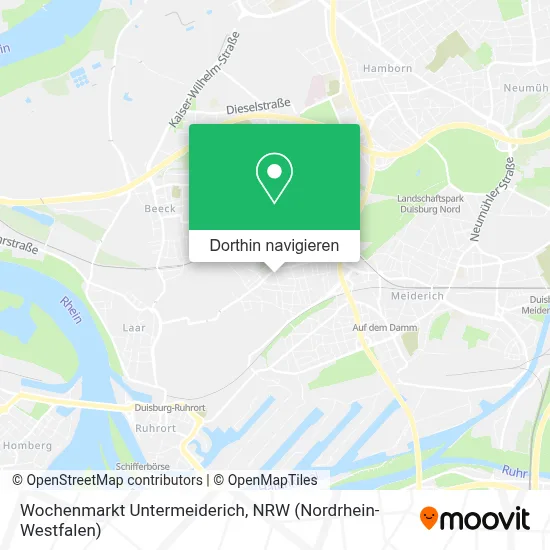 Wochenmarkt Untermeiderich Karte