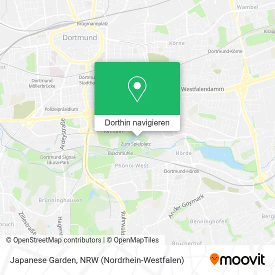 Japanese Garden Karte