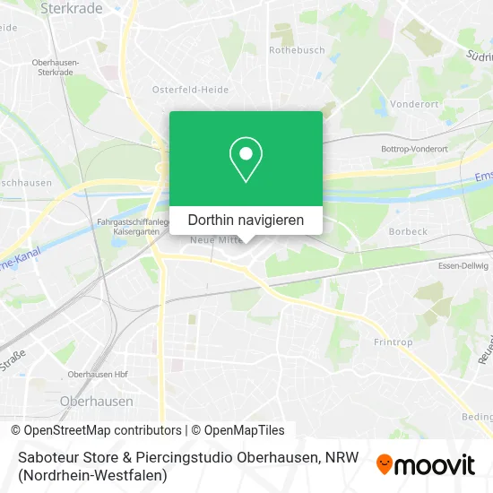 Saboteur Store & Piercingstudio Oberhausen Karte