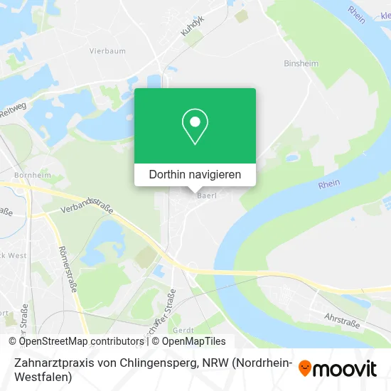 Zahnarztpraxis von Chlingensperg Karte