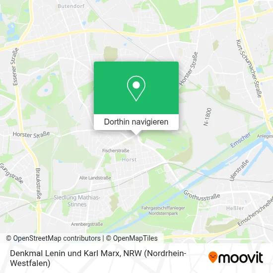 Denkmal Lenin und Karl Marx Karte