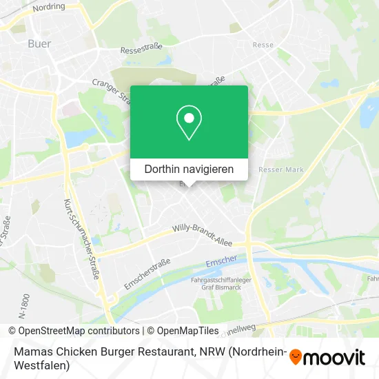 Mamas Chicken Burger Restaurant Karte