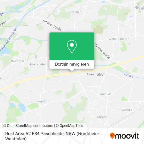 Rest Area A2 E34 Paschheide Karte