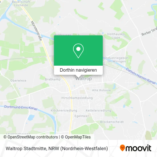 Waltrop Stadtmitte Karte