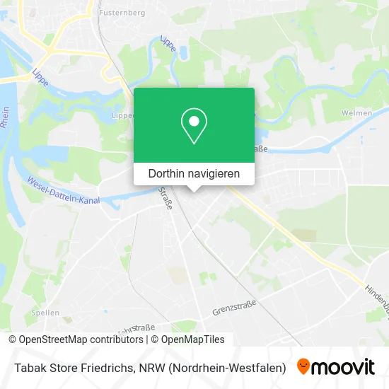 Tabak Store Friedrichs Karte