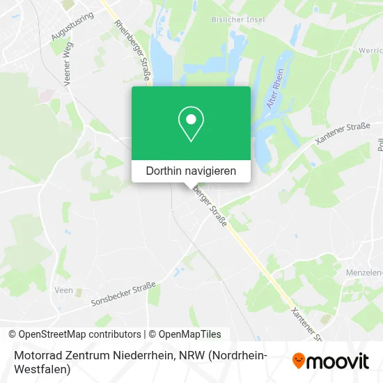 Motorrad Zentrum Niederrhein Karte