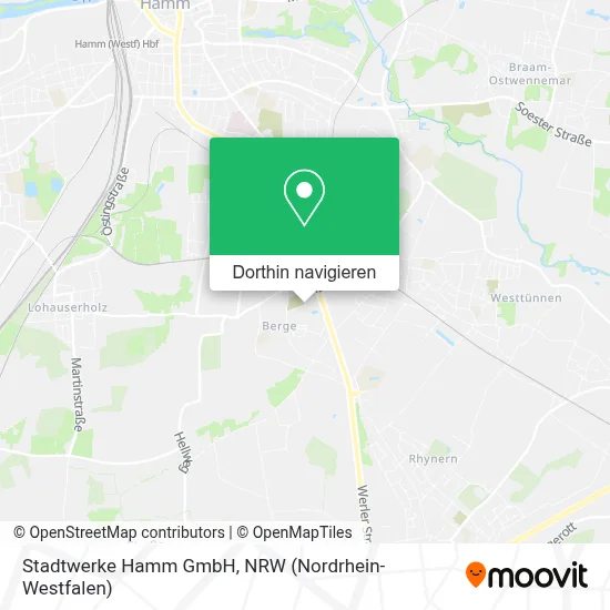 Stadtwerke Hamm GmbH Karte