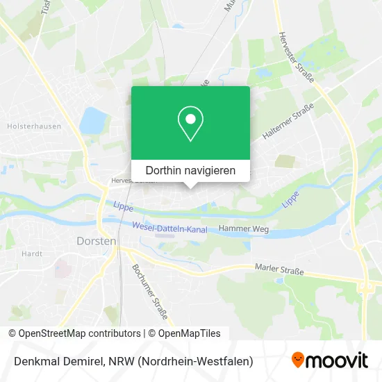 Denkmal Demirel Karte