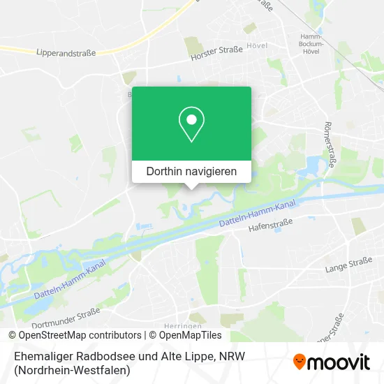 Ehemaliger Radbodsee und Alte Lippe Karte