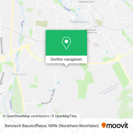 Betotech Baustofflabor Karte