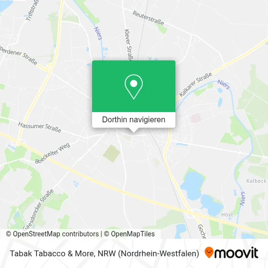 Tabak Tabacco & More Karte