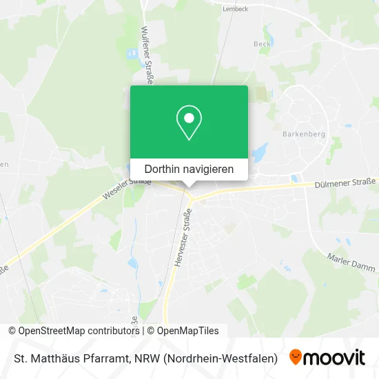 St. Matthäus Pfarramt Karte