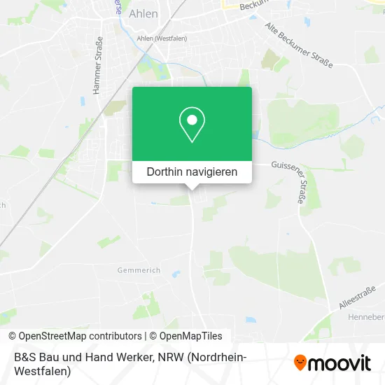 B&S Bau und Hand Werker Karte