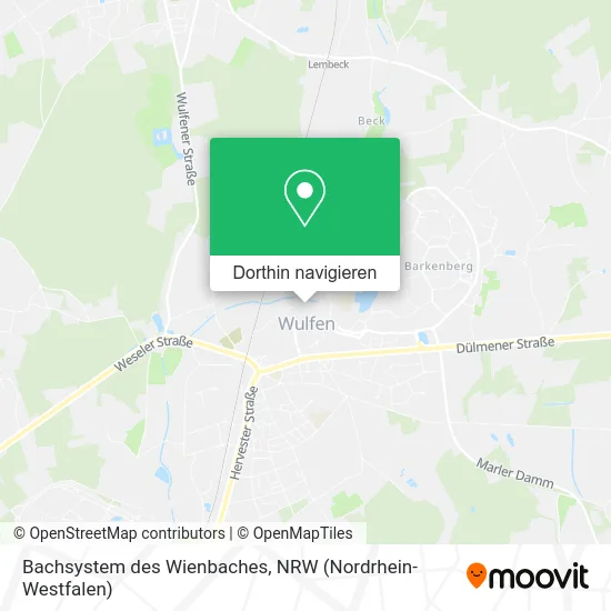 Bachsystem des Wienbaches Karte