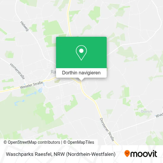 Waschparks Raesfel Karte